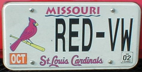 Scott&#39;s Cardinal License Plates
